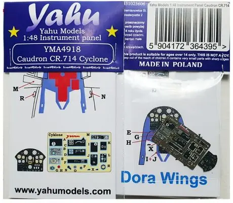 Caudron CR 714 Cyclone pannello strumentale 1/48 - YAHU MODELS YMA4918 Compra Adesso