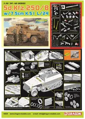 Sd.Kfz. 250/8 Ausf. B 1/35 - DRAGON 6425 Prezzo Conveniente