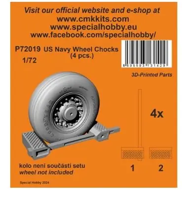 Sconto US Navy Wheel Chocks 1/72 - CMK P72019