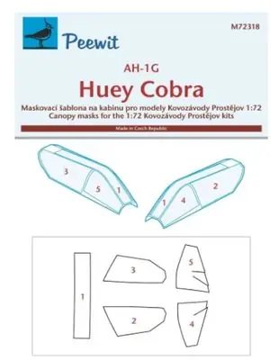 AH-1G Huey Cobra Canopy mask 1/72 - PEEWIT M72318 Bestseller