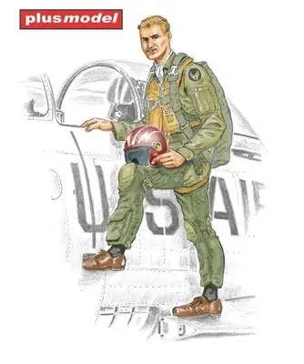 Offerta Lampo F-86 Sabre Pilota 1/48 - PLUS MODEL AL4047