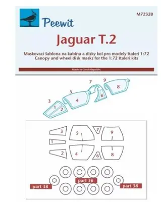 Must-Have Jaguar T.2 Canopy mask 1/72 - PEEWIT M72328