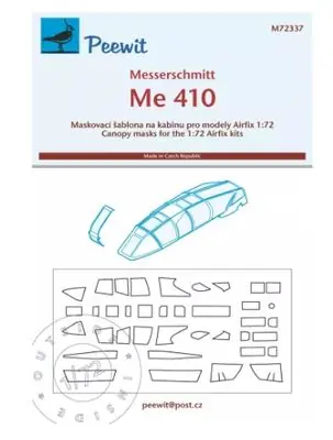 Messerschmitt Bf 410 Canopy mask 1/72 - PEEWIT M72337 Prezzo Conveniente