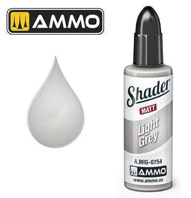 Più Venduto Light Grey - AMMO OF MIG SHADER 0754