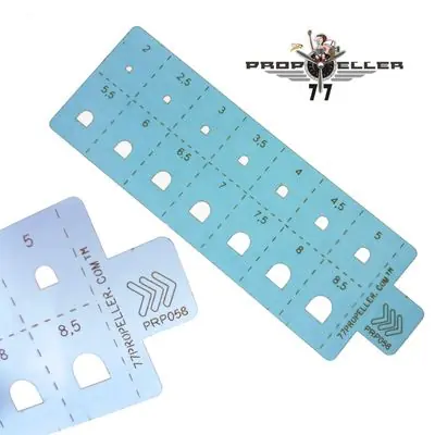 Subito Disponibile Stencil per aerografo Scribing e Spray Masking - 77PROPELLER PRP058