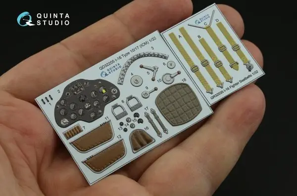 Interni I-16 Type 10/17 stampati in 3D 1/32 - QUINTA STUDIO QD32205 Prezzo Basso