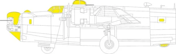 B-24J TFace MASK 1/48 - EDUARD EX1042 Prezzo Di Fabbrica