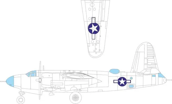 B-26B Marauder Insegne nazionali MASK 1/48 - EDUARD EX1046 Promozione Esclusiva