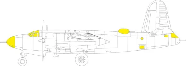 B-26B Marauder MASK 1/48 - EDUARD EX1044 Ultime Pezzi
