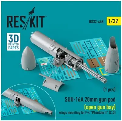 SUU-16A Gun Pod 1/32 - RESKIT RS32-0468 Affare