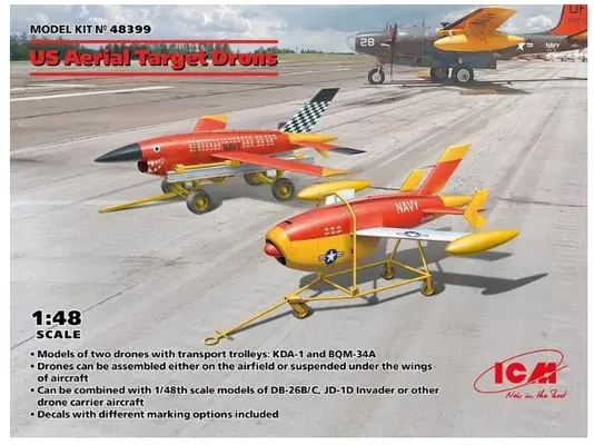 Droni bersaglio aerei degli Stati Uniti 1/48 - ICM 48399 Offerta Limitata