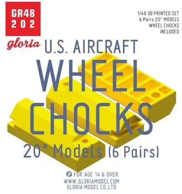 US Aircrafts Wheel Chocks 1/48 - GLORIA MODEL GR48202 Ultimissimo Modello