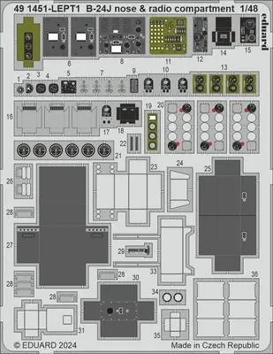 B-24J Muso e vano radio Fotoincisioni 1/48 - EDUARD 491451 Compra Online