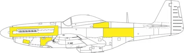 Promozione P-51D Pannelli di superficie MASK 1/72 - EDUARD CX665