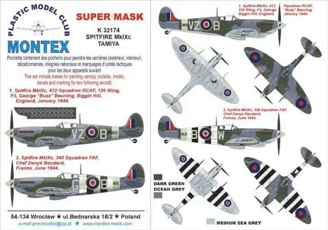 Reso Gratuito SPITFIRE IX + DECALS TAMIYA