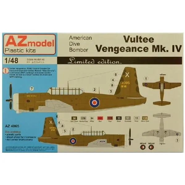 Di Tendenza AZ MODEL AZ4865 VULTEE VENGEANCE MK.IV