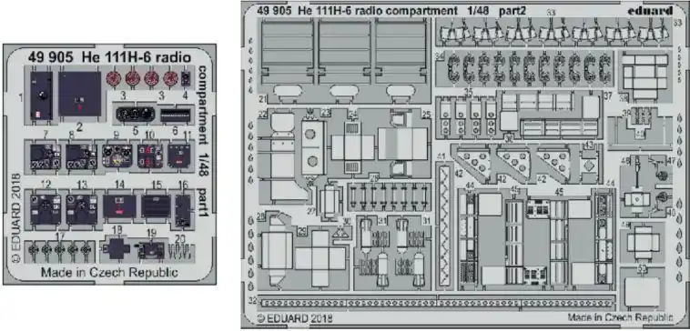 Bestseller He-111H-6 radio compartment ICM