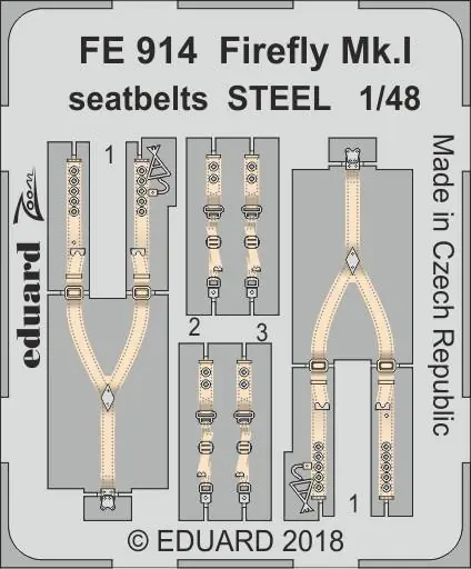Prezzo Conveniente Firefly Mk.I seatbelts STEEL (TRUMPETER)