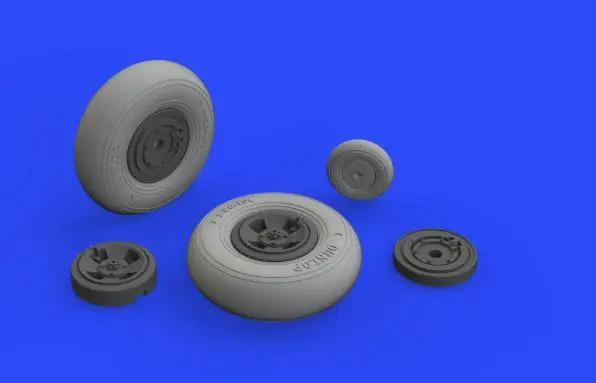 Occasione Spitfire Mk.IX wheels 4 spoke smooth tire (TAMIYA)