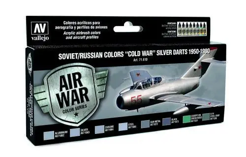 Promozione Esclusiva Soviet/Russian Colors Cold War Silver Darts 1950-1980 - set
