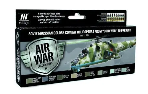 Ultime Pezzi Soviet/Russian Colors Combat Helicopters from "Cold War" to present - set