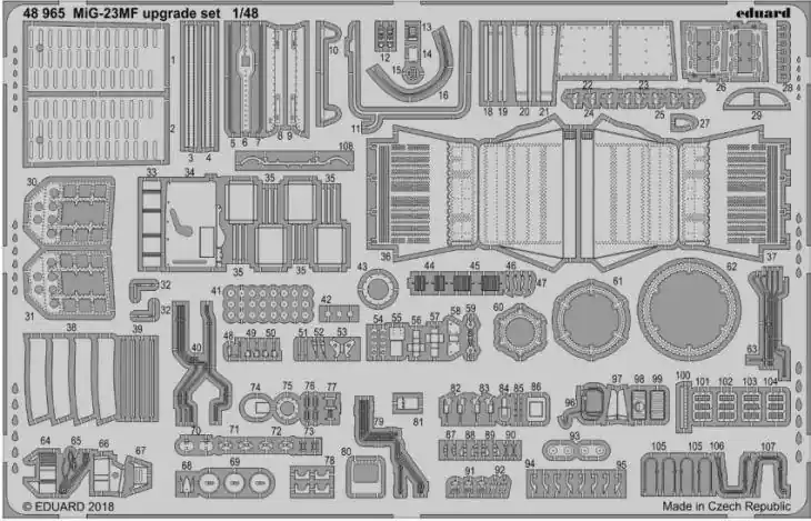 MiG-23MF upgrade set EDUARD Promo Stagionale