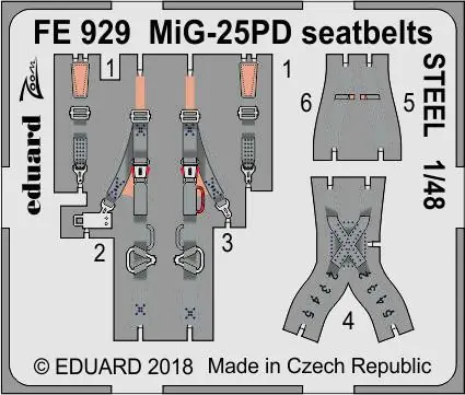 MiG-25PD seatbelts STEEL ICM Prezzo Scontato