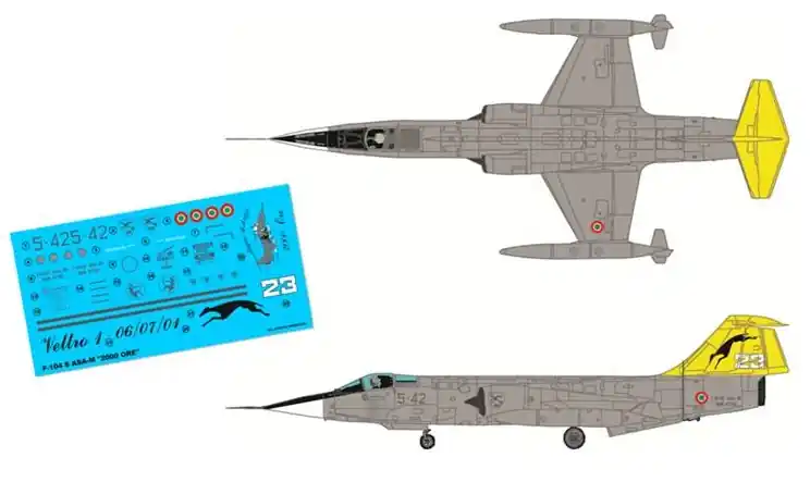 F-104S ASA-M ‘2000 Ore’ 5 Stormo Caccia Novità