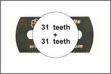 Smooth saw (both sides) 5 pcs Professionale