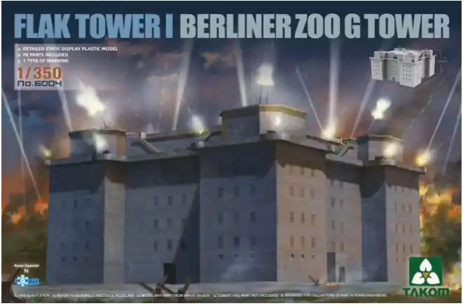 TAKOM 6004 Flak Tower I Berliner Zoo G Tower Nuova Collezione