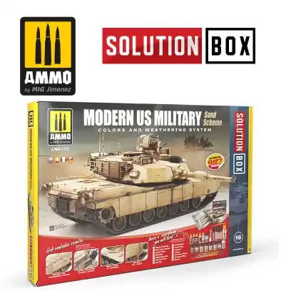 Prezzo Ridotto MODERN US MILITARY SAND SCHEME SOLUTION BOX