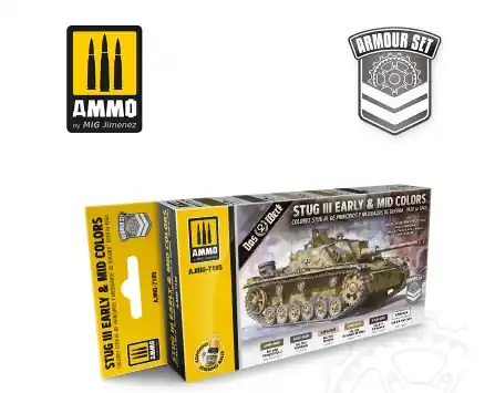 Scelto Dai Clienti STUG III EARLY & MID COLORS 1939 TO 1943 SET
