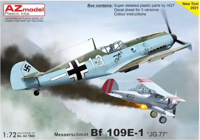 Più Venduto AZ MODEL AZ7805 Messerschmitt Me-109E-1