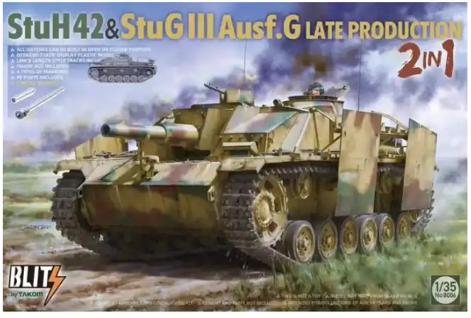 Offerta Speciale TAKOM 8006 StuH 42 & StuG III Ausf. G