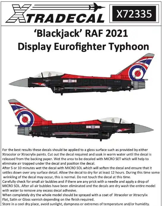 Blackjack‘ RAF 2021 Display Eurofighter Typhoon FGR.4 Offerta Speciale