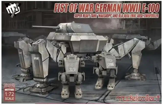 Fist of War German WWII E-100 Super Heavy Tank "Mauskopf" Spedizione Espresso
