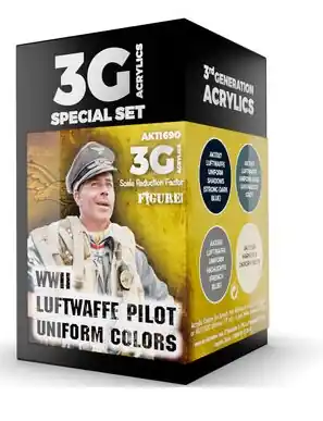 WWII LUFTWAFFE PILOT UNIFORM COLORS SET Offerta Limitata