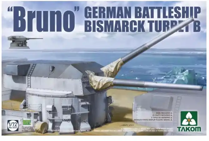TAKOM 5012 ‘Bruno’ German Battleship Bismarck Turret B Nuova Collezione